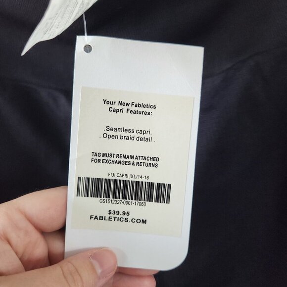 Fabletics Fiji Capris Black Leggings Size XL - Picture 6 of 6